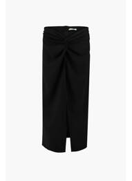 Jupe mi-longue noir HAILYS femme