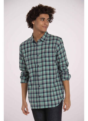 Chemise manches longues vert VANS homme