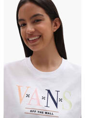 T-shirt blanc VANS pour femme seconde vue