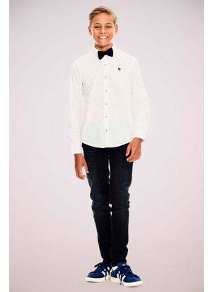 Chemise manches longues blanc GARCIA pour garçon