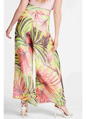 Pantalon flare jaune GUESS femme