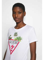 T-shirt blanc GUESS pour femme seconde vue