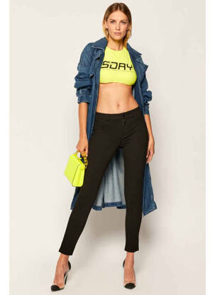 Pantalon slim noir GUESS pour femme