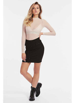 Jupe courte noir GUESS femme