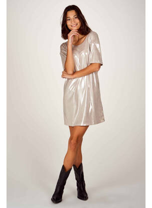 Robe courte argent GUESS pour femme