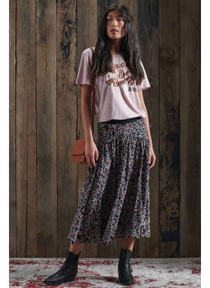 T-shirt rose SUPERDRY femme