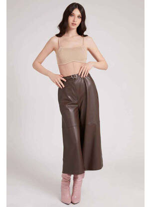 Pantalon 7/8 marron GUESS femme