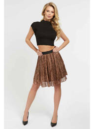Jupe courte marron GUESS femme