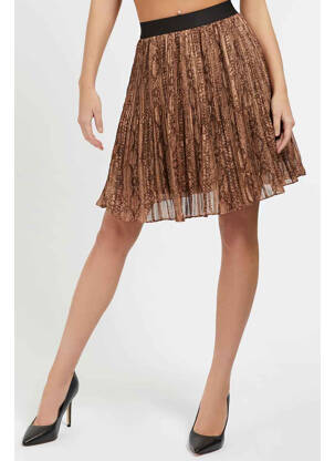 Jupe courte marron GUESS femme