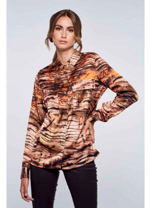 Chemisier marron GUESS pour femme