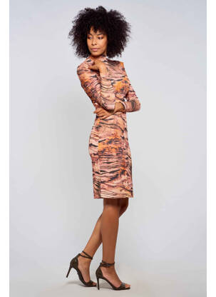 Robe courte marron GUESS femme
