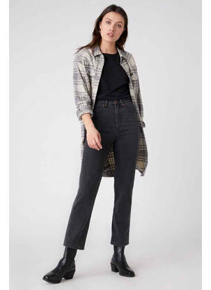 Jeans coupe droite gris WRANGLER femme