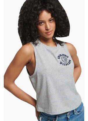 Débardeur gris SUPERDRY femme