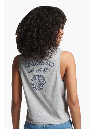 Débardeur gris SUPERDRY femme