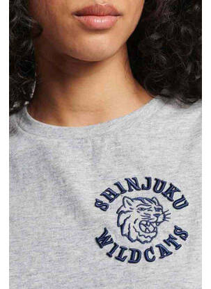 Débardeur gris SUPERDRY femme