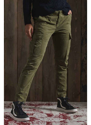 Pantalon cargo vert SUPERDRY femme