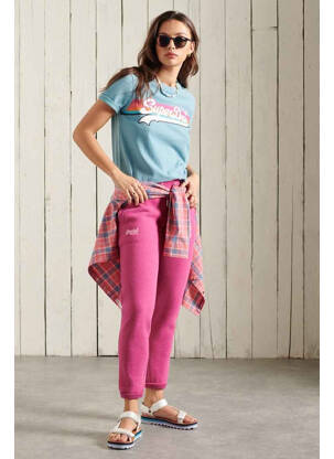 Jogging rose SUPERDRY femme