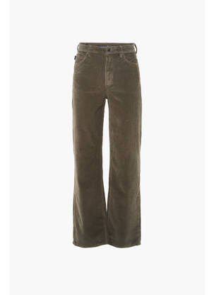 Pantalon droit vert SUPERDRY pour femme