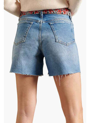Short bleu SUPERDRY femme