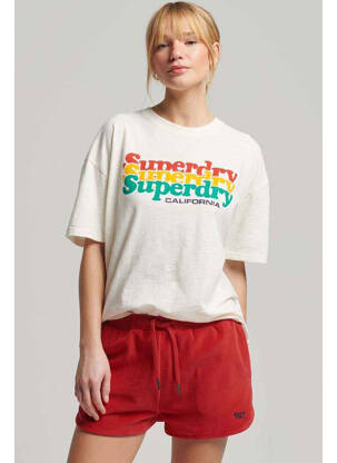 Short rouge SUPERDRY pour femme