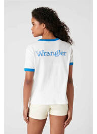 T-shirt bleu WRANGLER femme