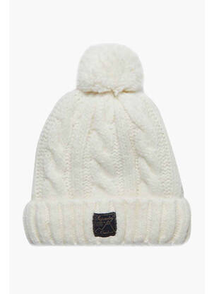 Bonnet blanc SUPERDRY femme