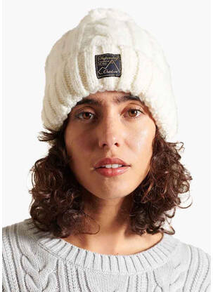 Bonnet blanc SUPERDRY femme