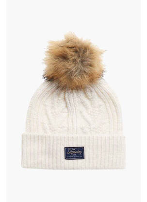 Bonnet blanc SUPERDRY femme