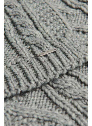Echarpe gris SUPERDRY femme