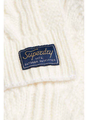 Echarpe blanc SUPERDRY femme
