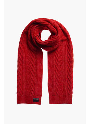 Echarpe rouge SUPERDRY femme