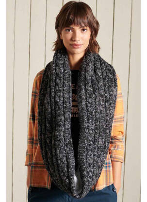 Echarpe noir SUPERDRY femme