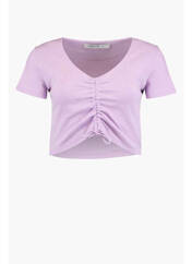 T-shirt violet HAILYS pour femme seconde vue