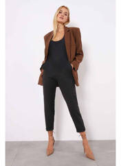 Combi-pantalon noir PLEASE pour femme seconde vue