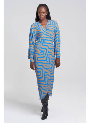 Robe longue bleu YOUNG DESIGNERS femme