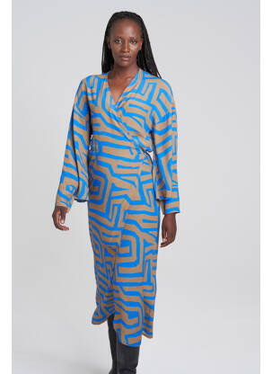 Robe longue bleu YOUNG DESIGNERS femme