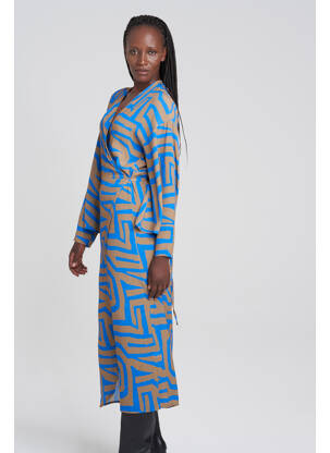 Robe longue bleu YOUNG DESIGNERS femme