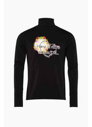 Pull col roulé noir YOUNG DESIGNERS homme