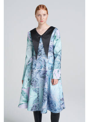 Robe longue vert YOUNG DESIGNERS femme