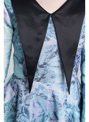 Robe longue vert YOUNG DESIGNERS femme