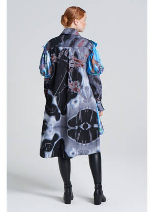 Robe longue bleu YOUNG DESIGNERS femme