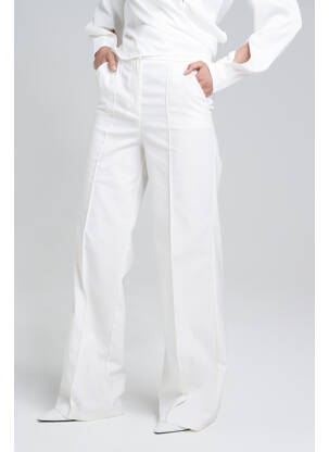 Pantalon droit blanc YOUNG DESIGNERS femme