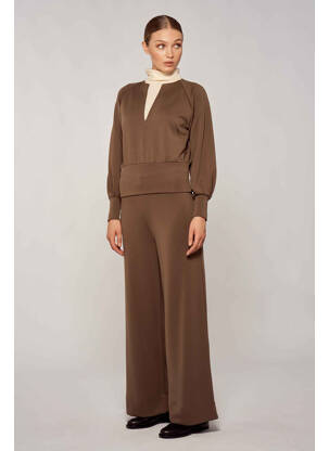 Chemisier marron YUGEN femme