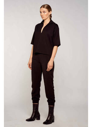 Polo noir YUGEN femme