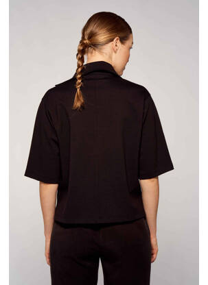 Polo noir YUGEN femme