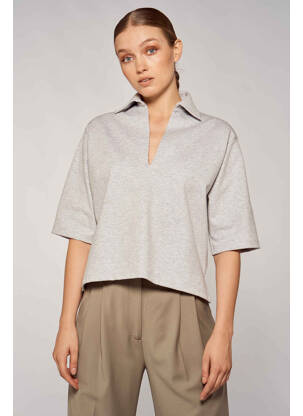 Polo gris YUGEN femme
