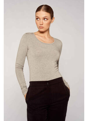 T-shirt gris YUGEN femme