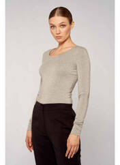 T-shirt gris YUGEN pour femme seconde vue