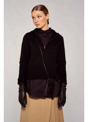 Pull col roulé noir YUGEN pour femme seconde vue