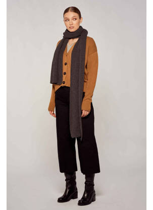 Gilet manches longues marron YUGEN femme